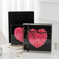 Eternal Heart Rose Acrylic Box – Meaningful Gift for Love, Family & Friendship